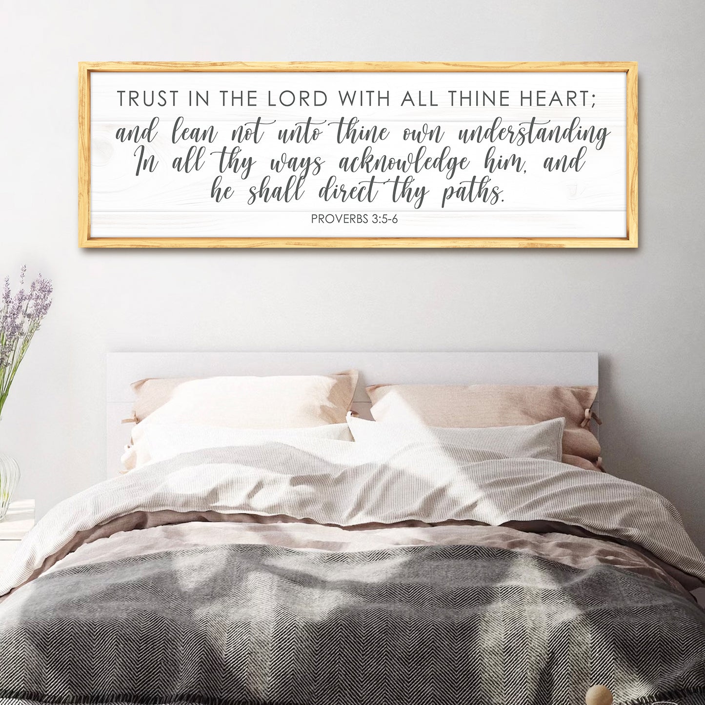 Proverbs 3:5-6 Trust In The Lord With All Your Heart Faith Sign