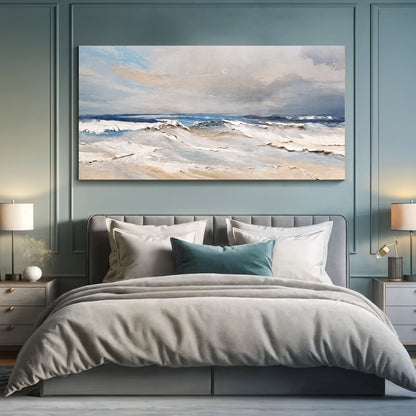 Serene Ocean Wave Coastal Wall Art IX