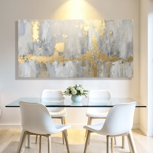 Dazzling Golden Elegance Abstract Wall Art