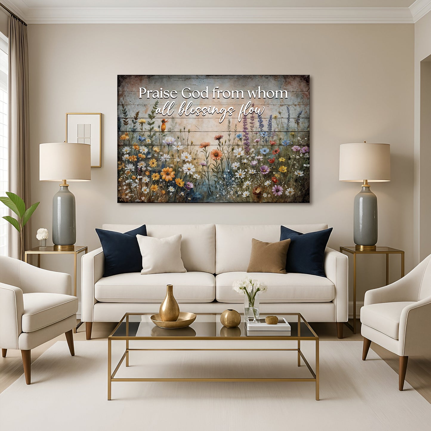 Praise God From Whom All Blessings Flow Faith Sign