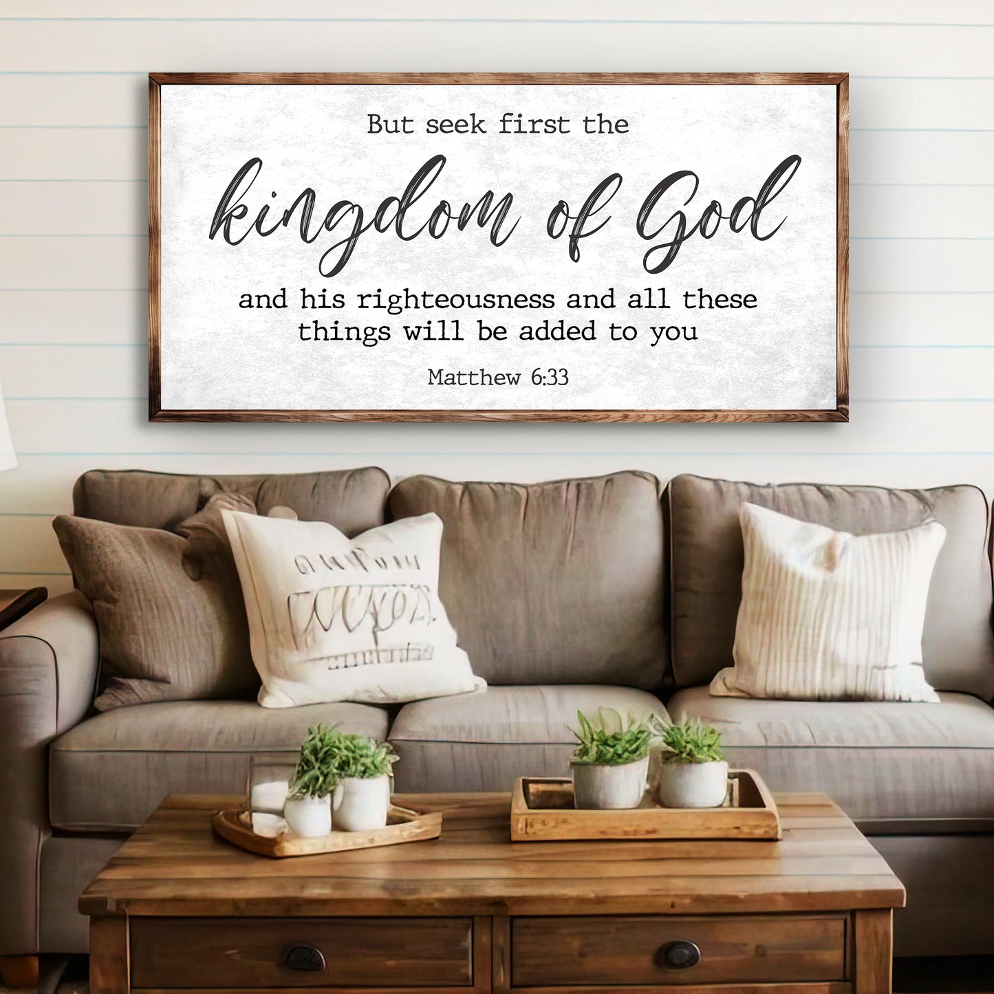 Matthew 6:33 - But Seek the Kingdom of God Faith Sign II