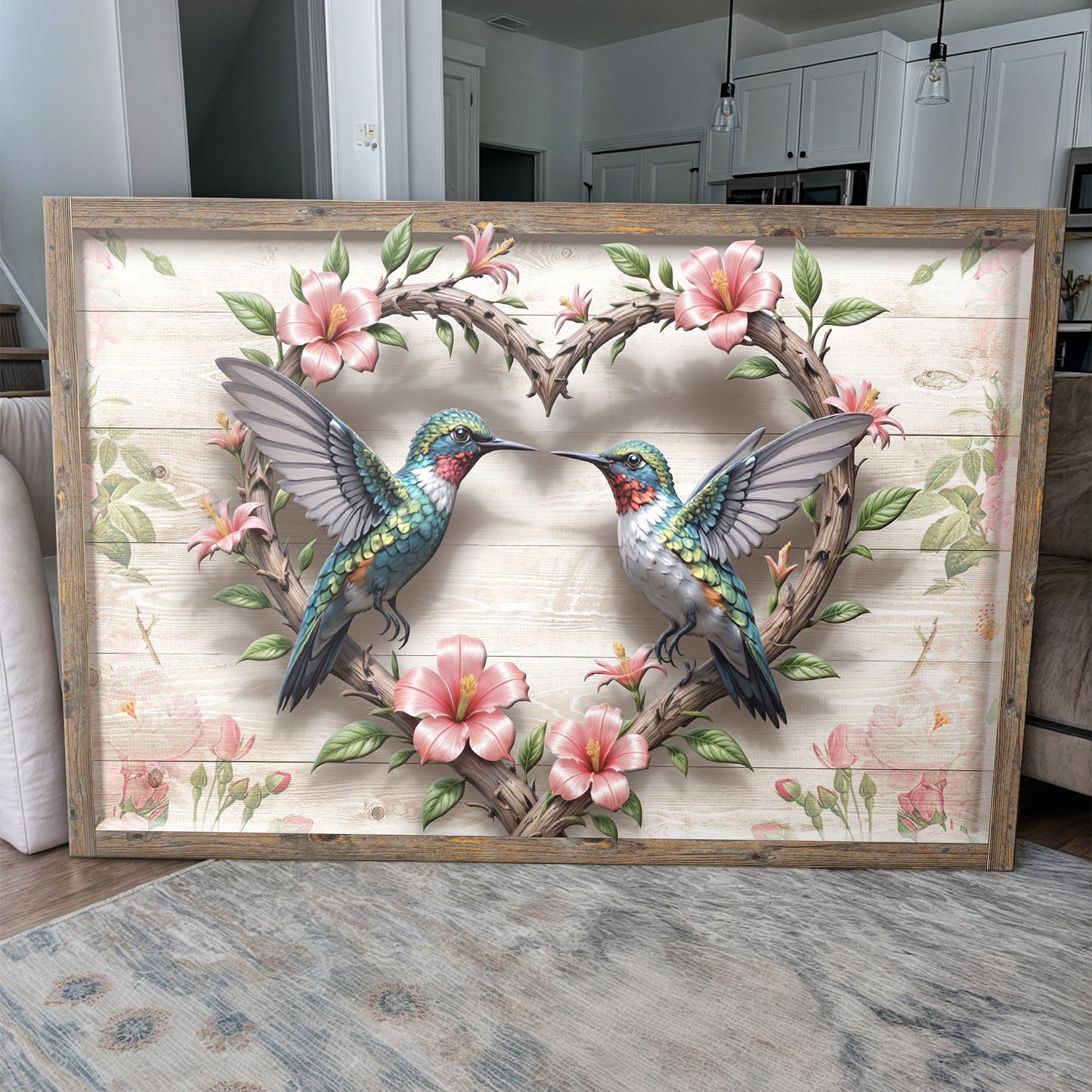 3D Hummingbirds Wall Art II