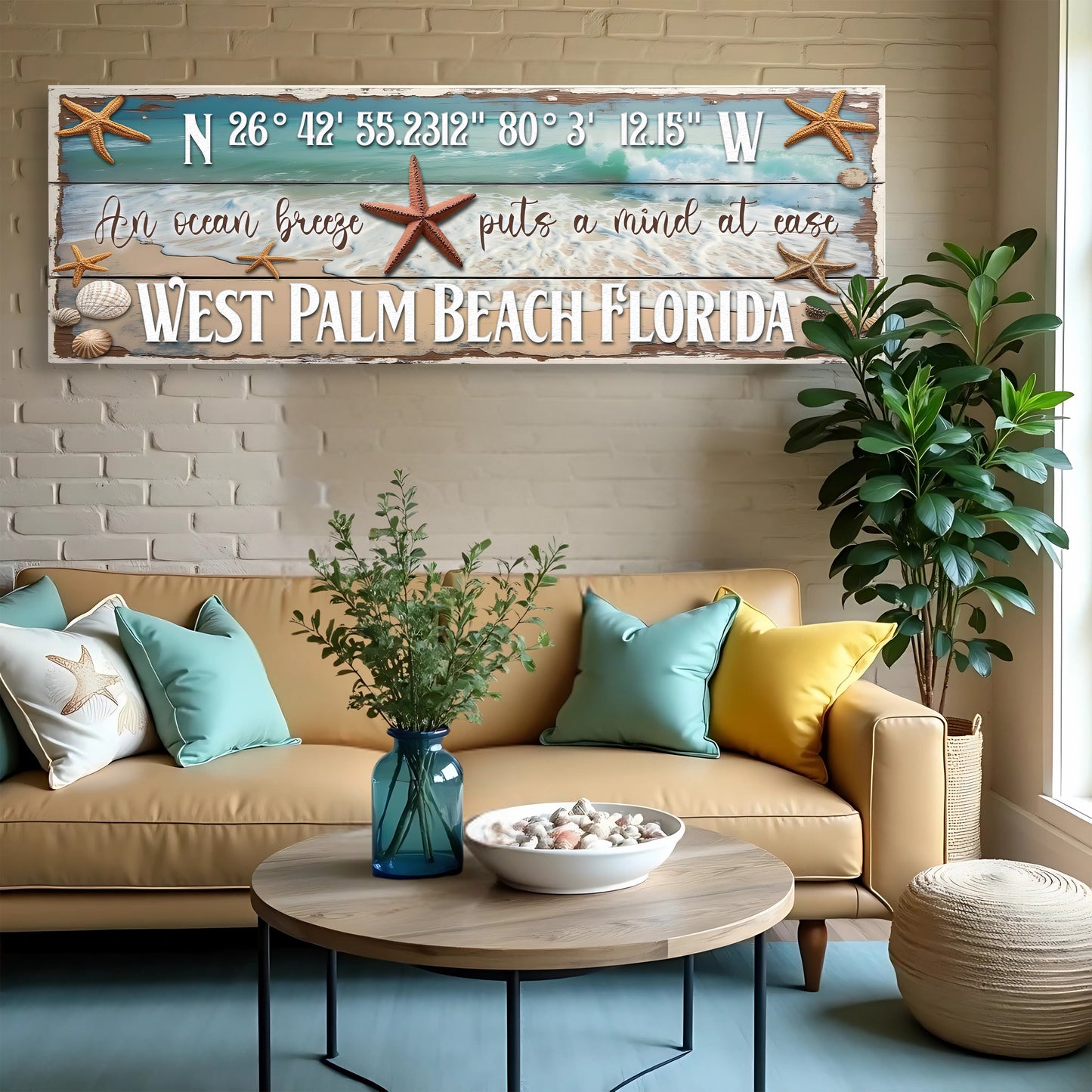 Personalized Beach House Coastal Sign III