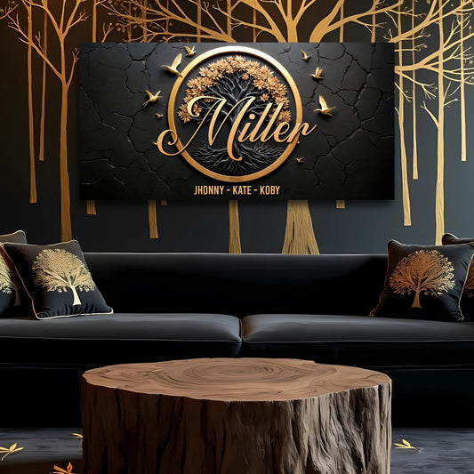 3D Celtic Tree Of Life Family Name Sign