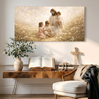 Christ Among the Little Ones Faith Wall Art