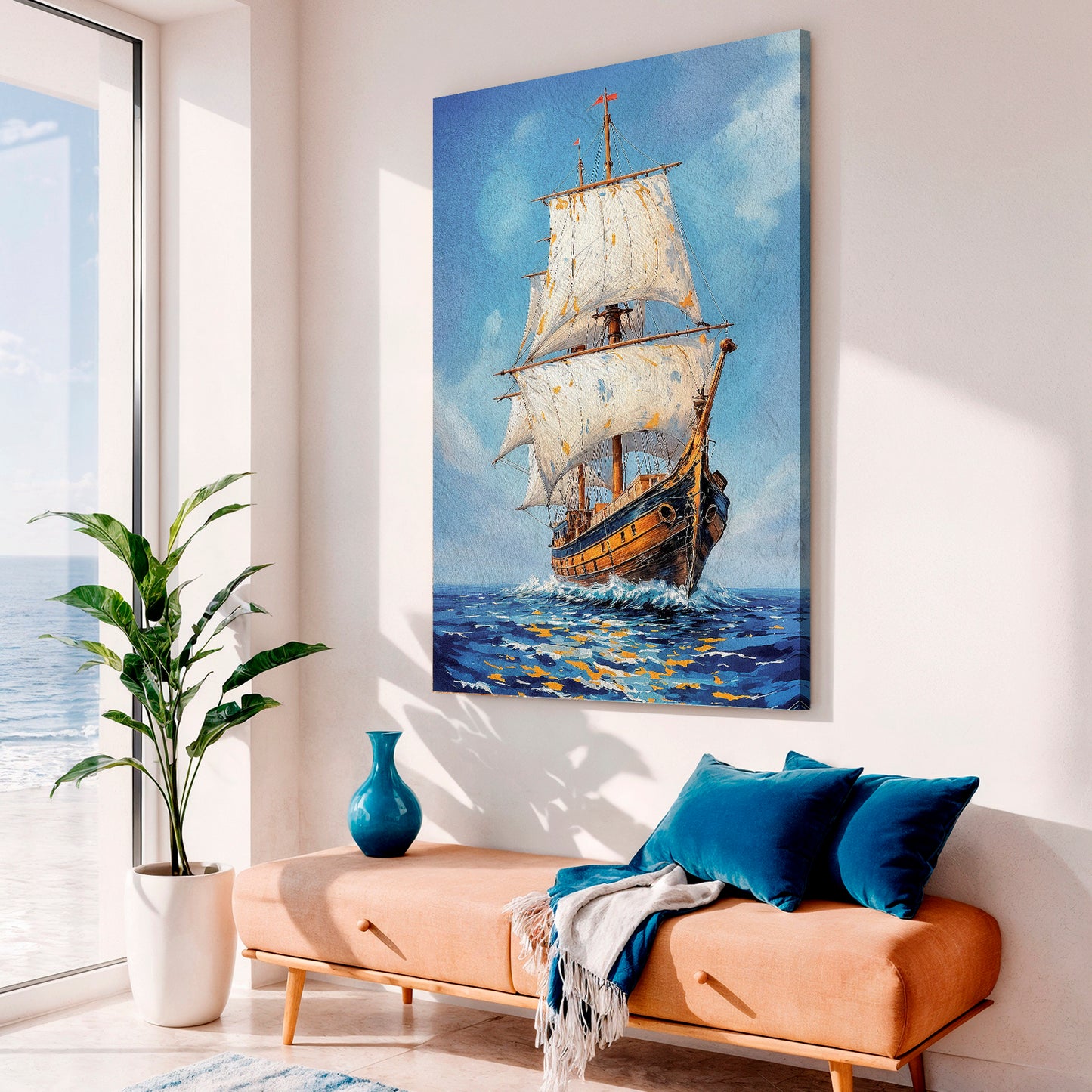 Sailing The Open Sea Wall Art