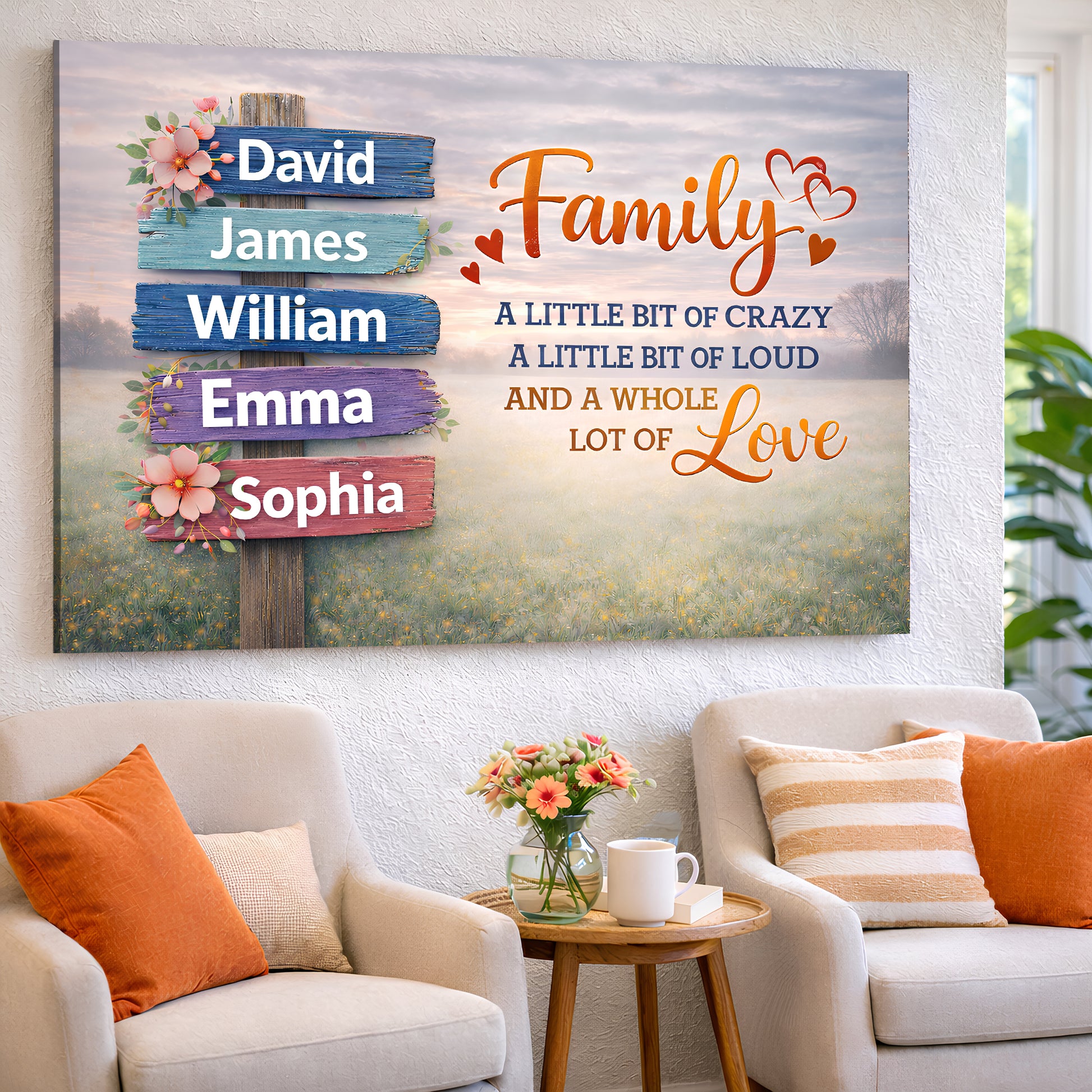 Family Whole Lot Of Love Wall Sign II