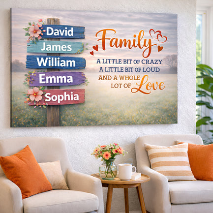 Family Whole Lot Of Love Wall Sign II