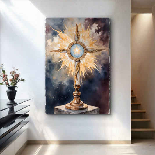 Holy Eucharist in Monstrance Faith Wall Art II