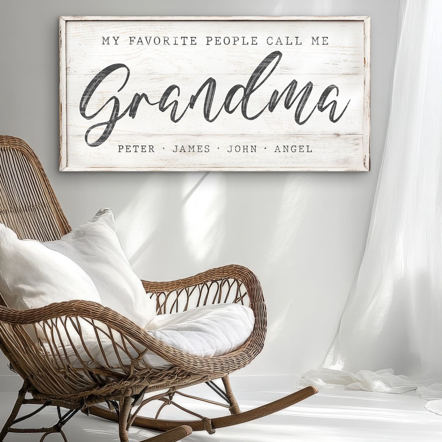 My Favorite People Call Me Grandma Sign II