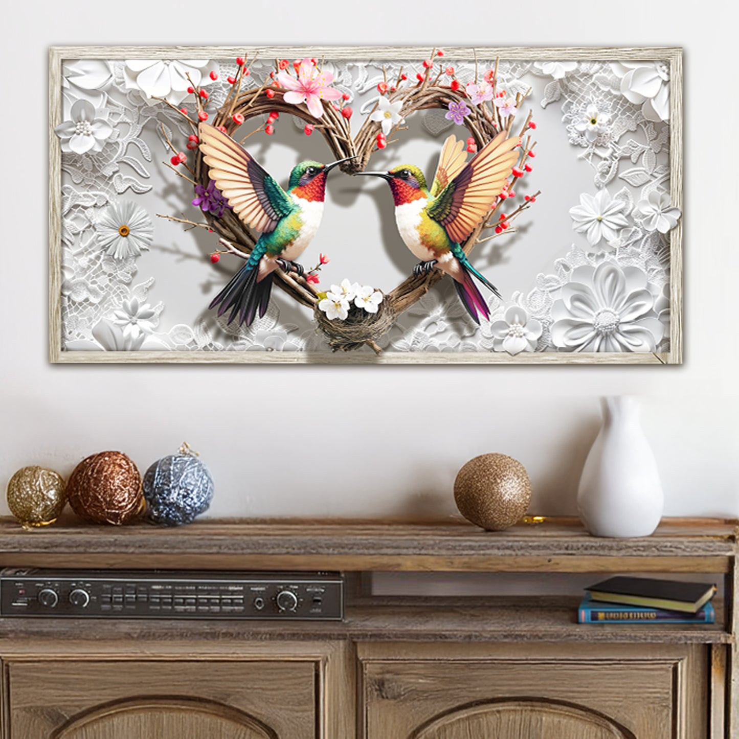 3D Hummingbirds Wall Art IV