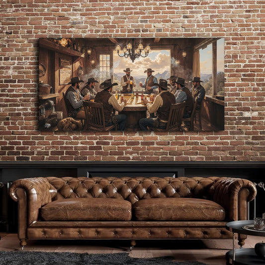 Cowboys, Cards, & Drinks Wall Art