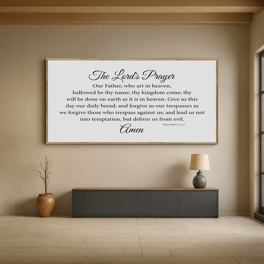 The Lord's Prayer Faith Sign
