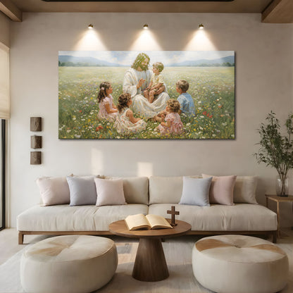 Jesus And The Children Faith Wall Art