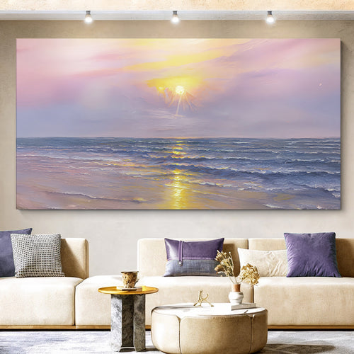 Purple Skies Beach Wall Art II