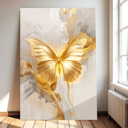 Golden Butterfly Wall Art