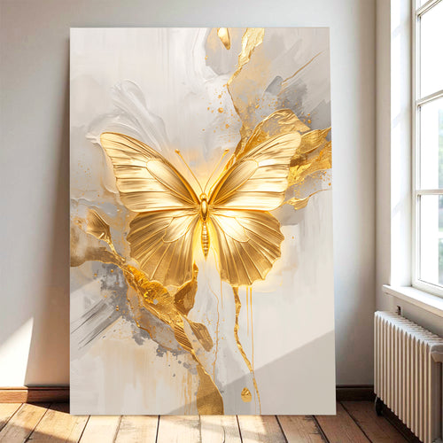 Golden Butterfly Wall Art