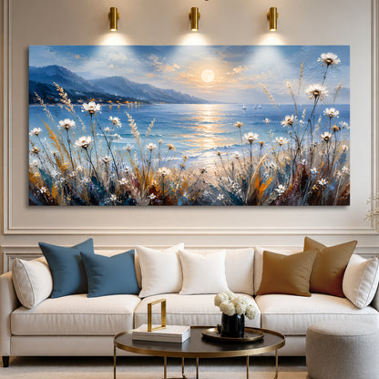 Moonlit Coastal Meadow