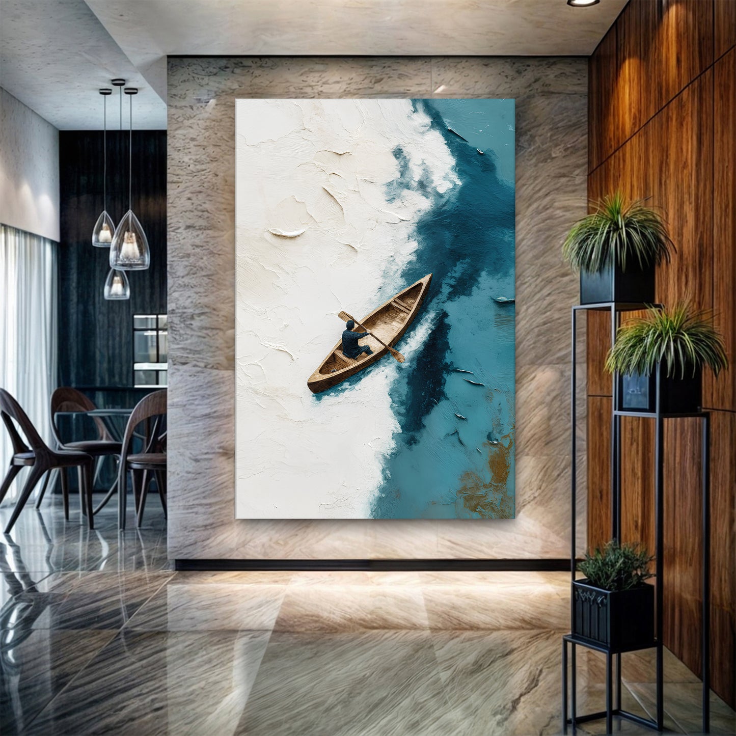 Drifting Between Currents Wall Art