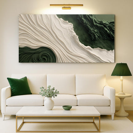 Green Rivers Abstract Wall Art XI