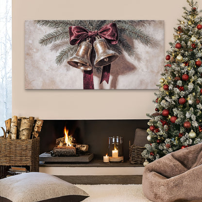 Vintage Christmas Bells Wall Art IV