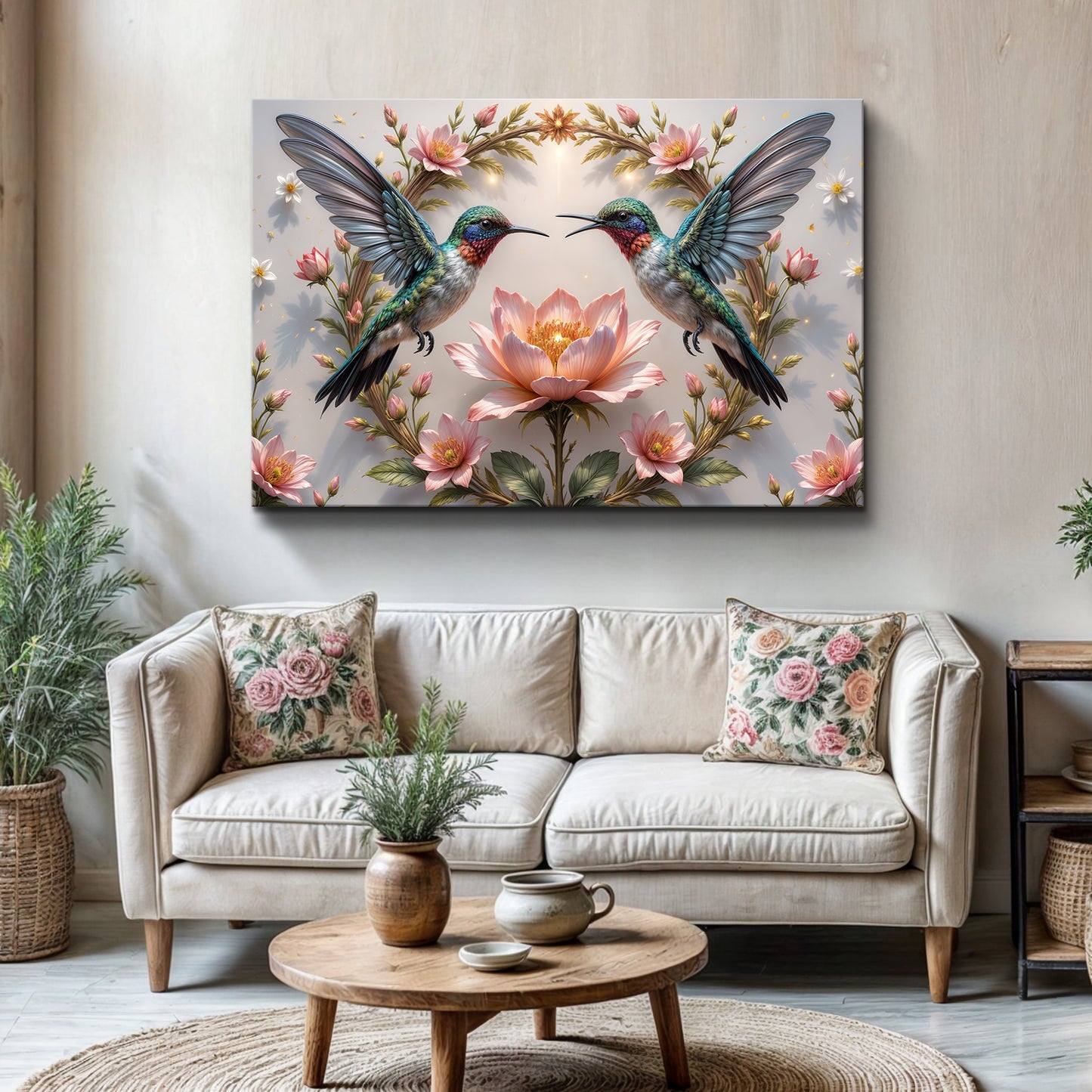 3D Hummingbirds Wall Art VI