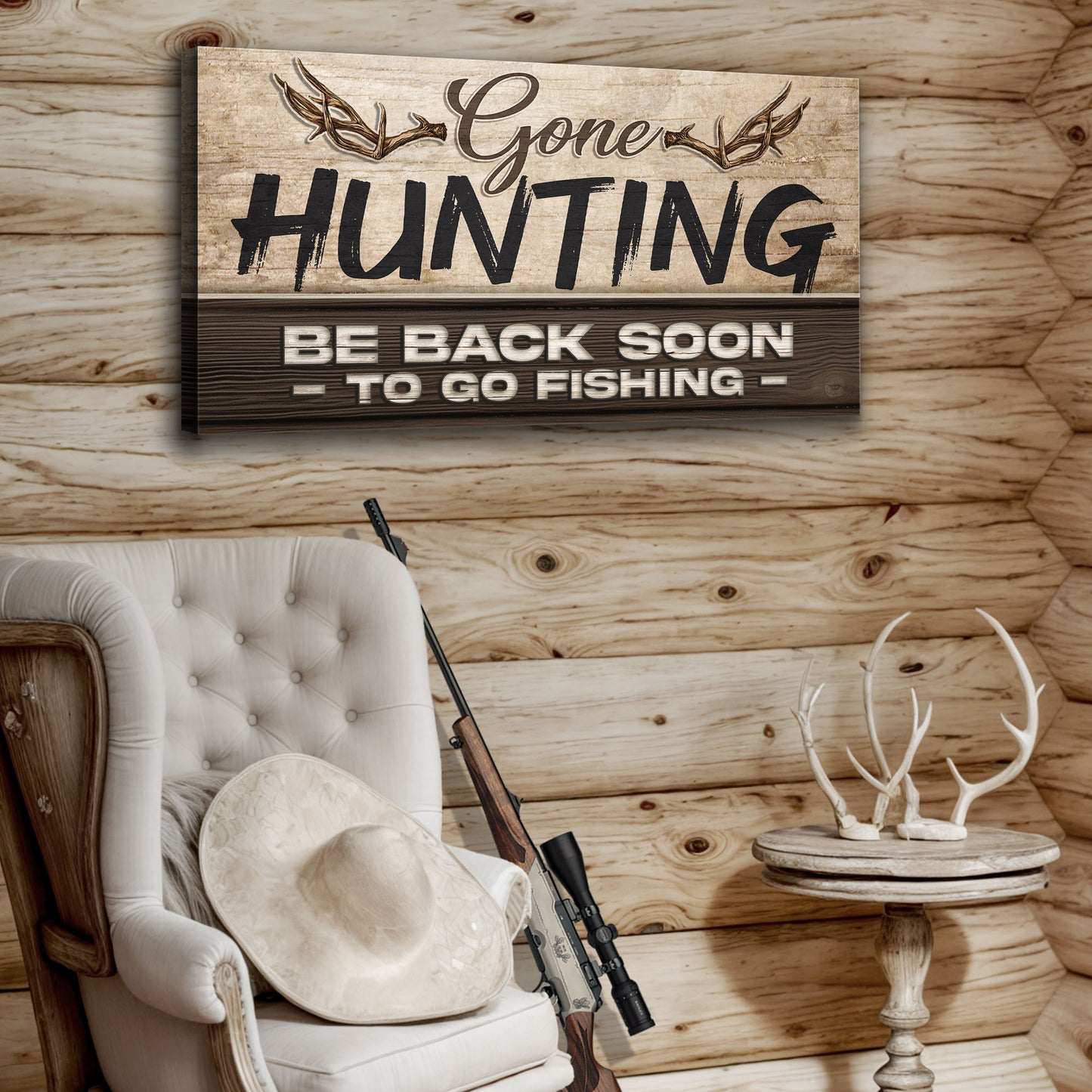 Gone Hunting Sign II