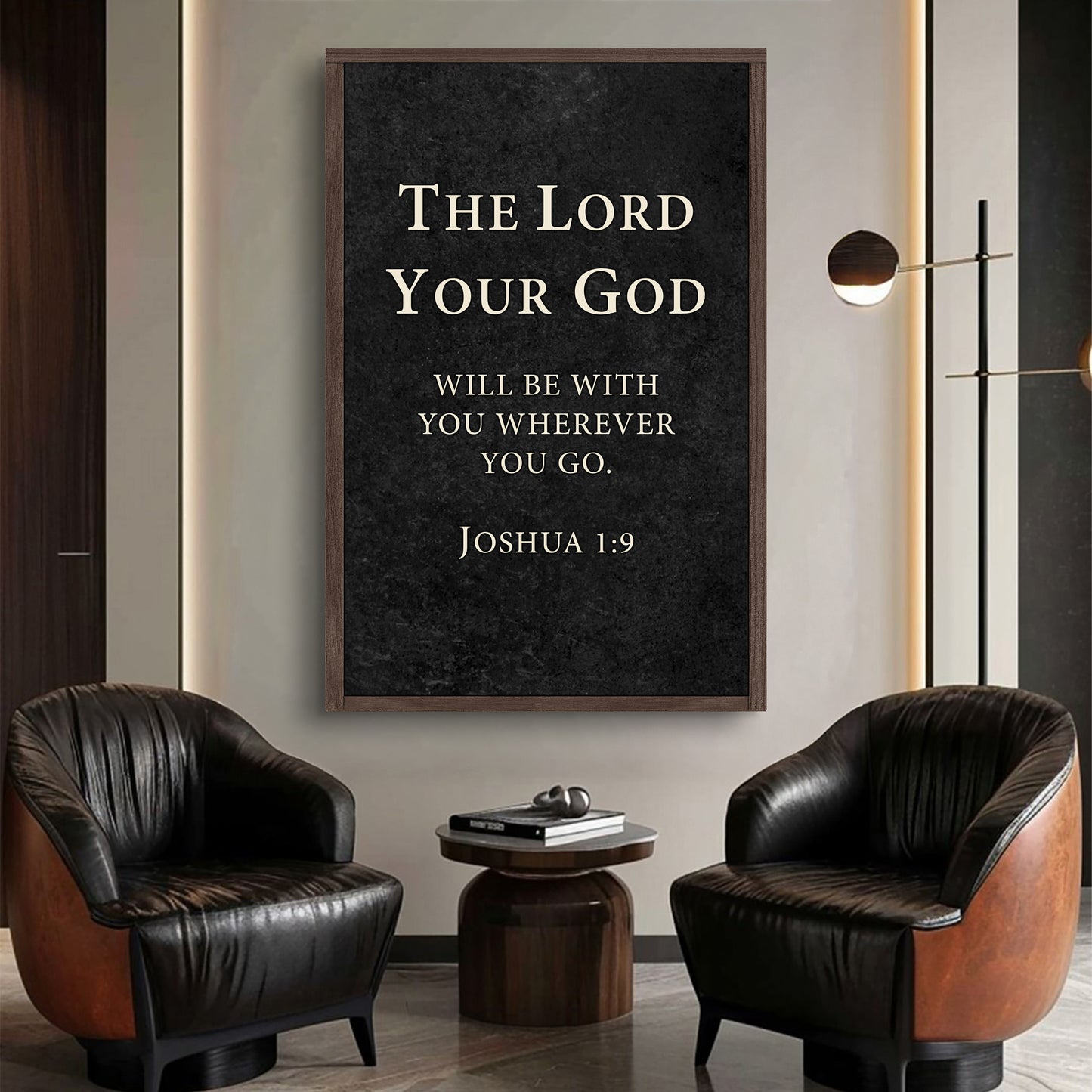 God is with You - Joshua 1:9 Faith Sign