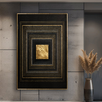 Black And Gold Core Wall Art