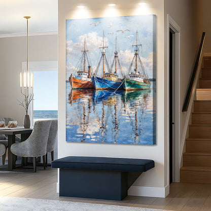 Anchored Seaside Wall Art