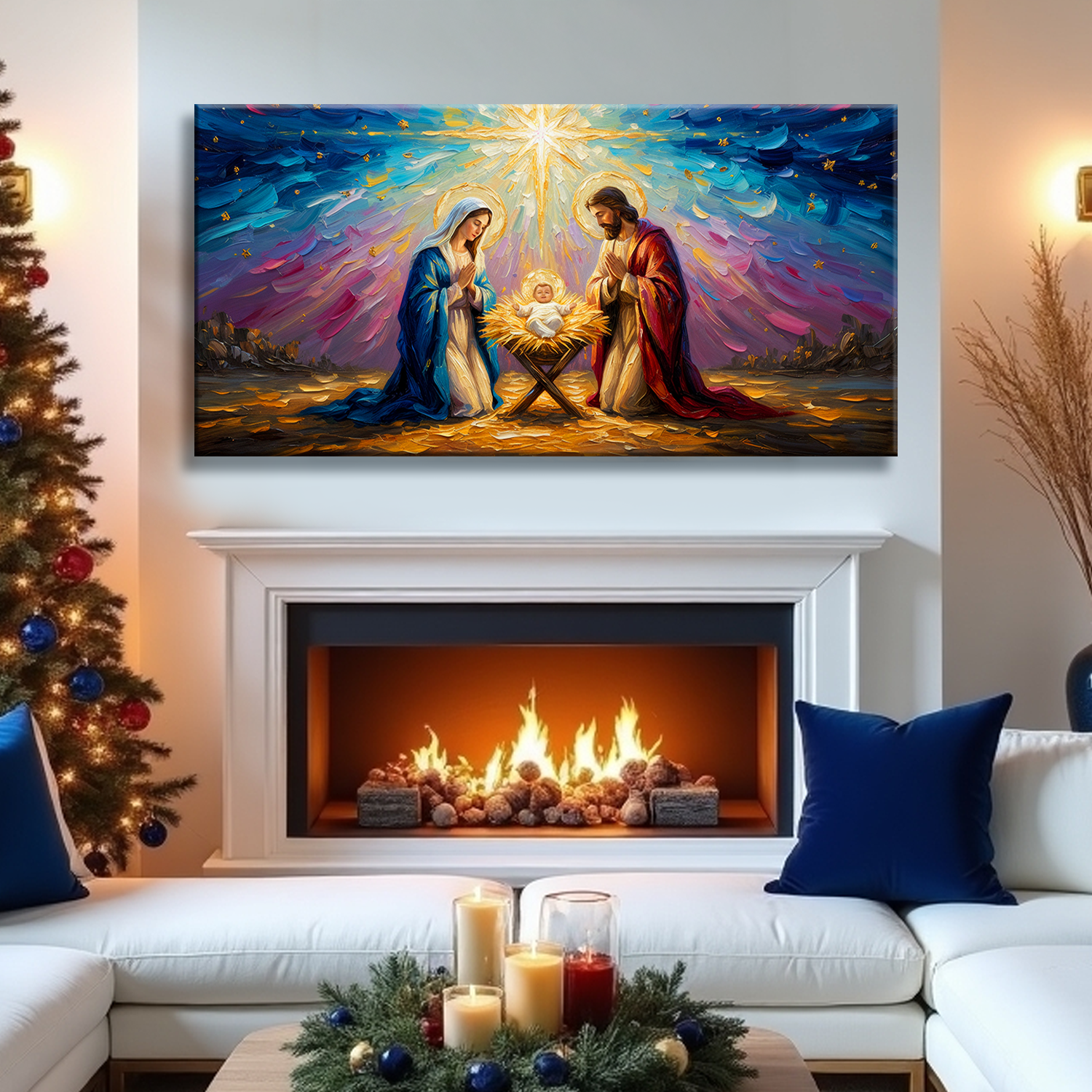 The Holy Night Christmas Wall Art