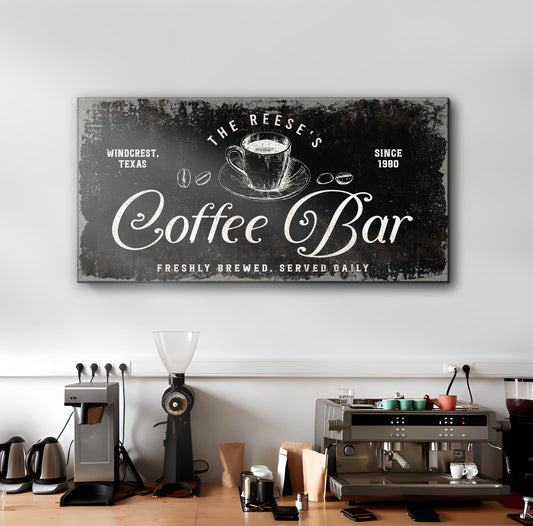 Coffee Bar Sign Style 5 - Image by Tailored Canvases
