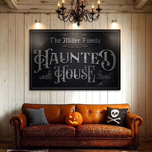 Personalized Haunted House Halloween Sign IV