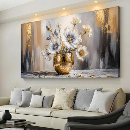 Gilded Bloom Vase