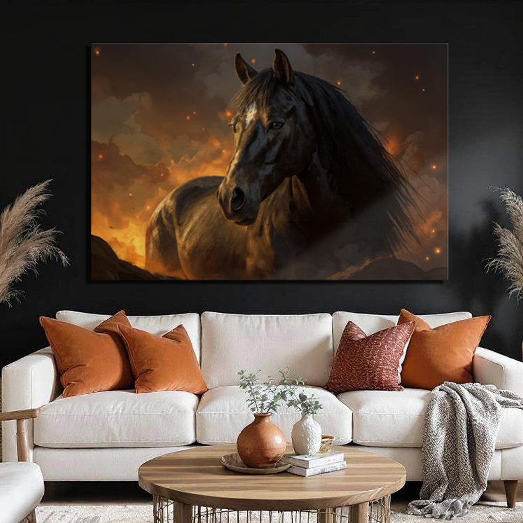Horse Watercolor Wall Art