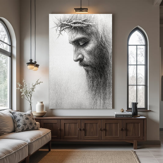 Jesus Crown of Thorns Faith Wall Art