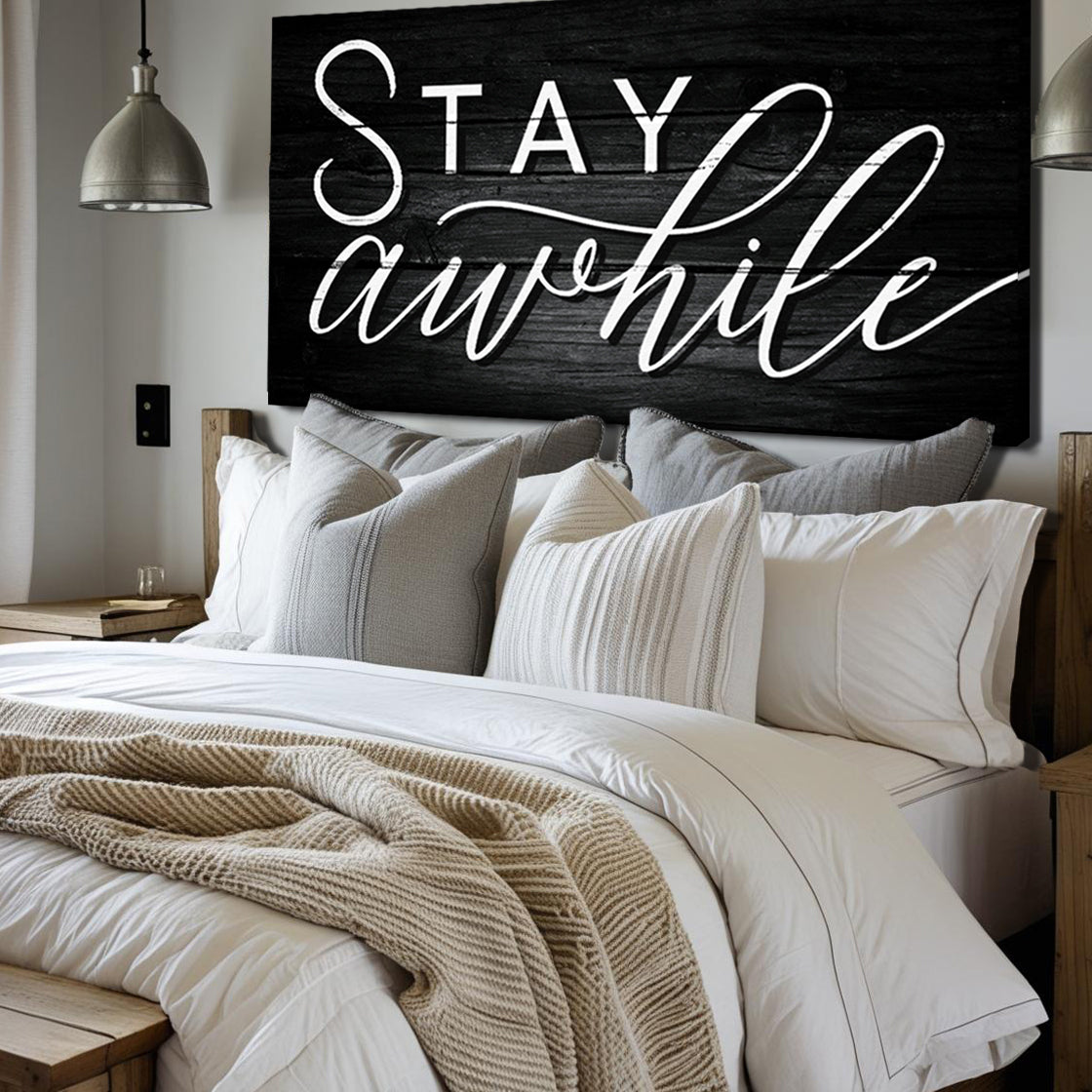 Stay Awhile Sign V