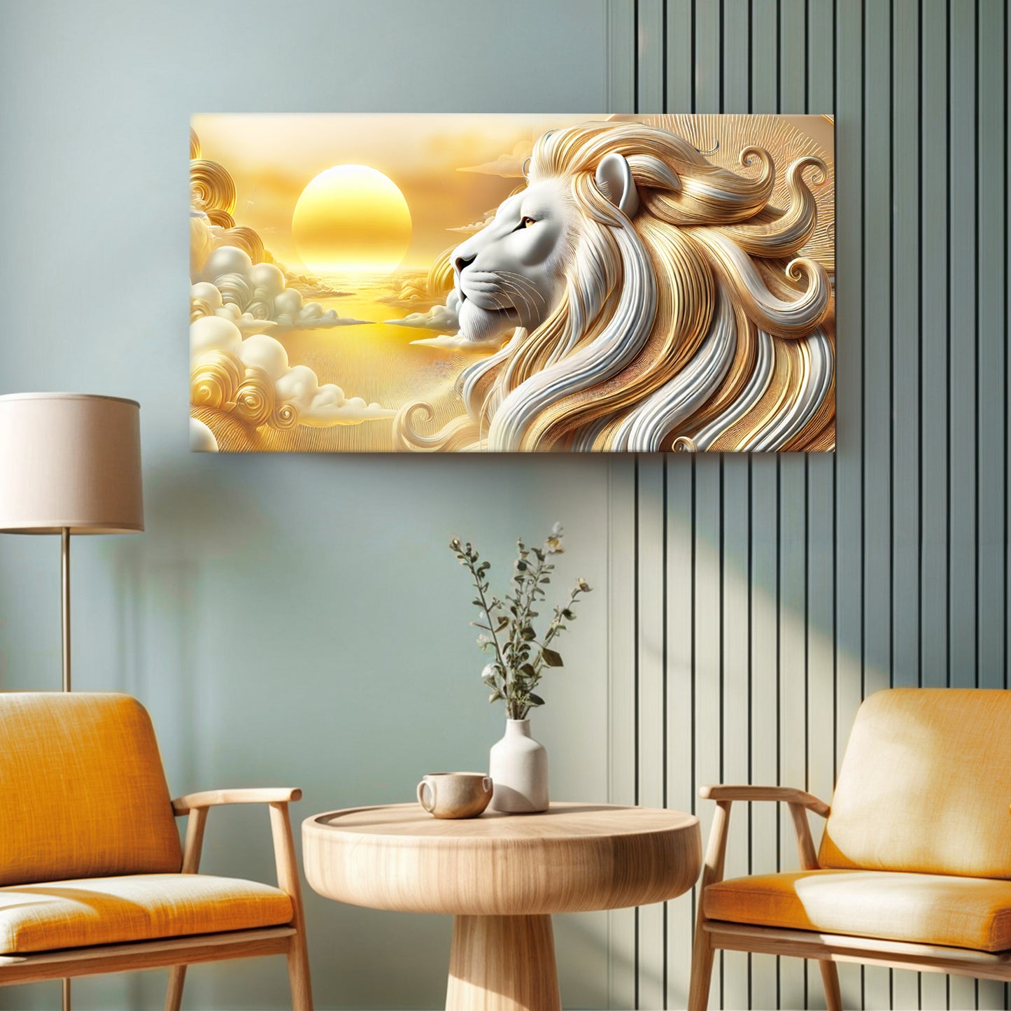 3D Majestic Lion Wall Art V