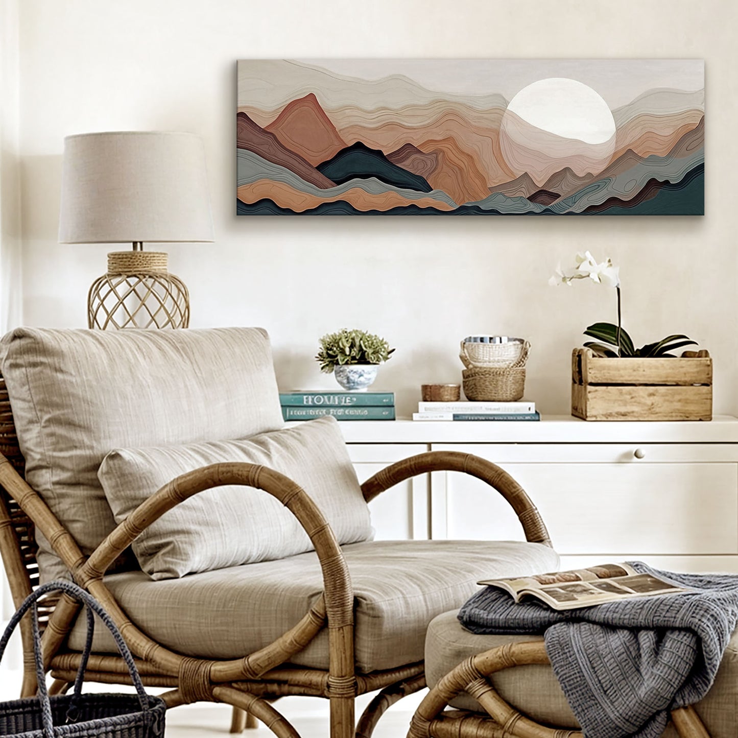 Abstract Mountains Landscape Wall Art