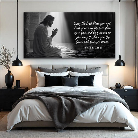 Numbers 6:24-26 - May The Lord Bless You Faith Sign