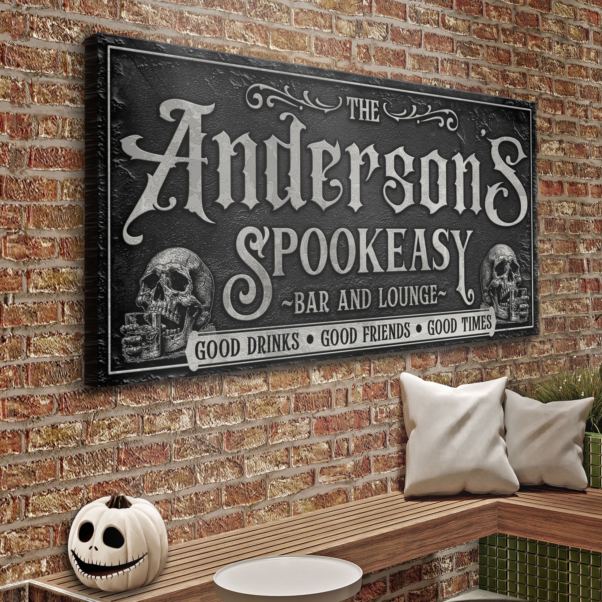 Personalized Spookeasy Bar Sign II Style 2 - Image by Tailored Canvases