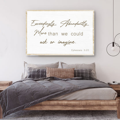 Ephesians 3:20 Farmhouse Faith Sign II
