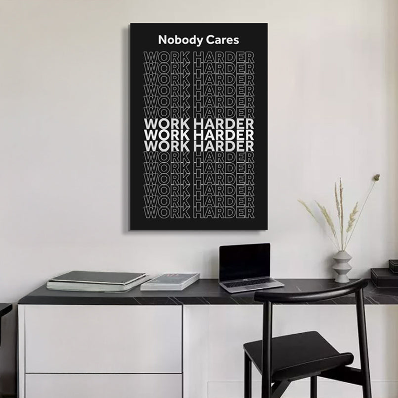 Work Harder Motivational Wall Sign