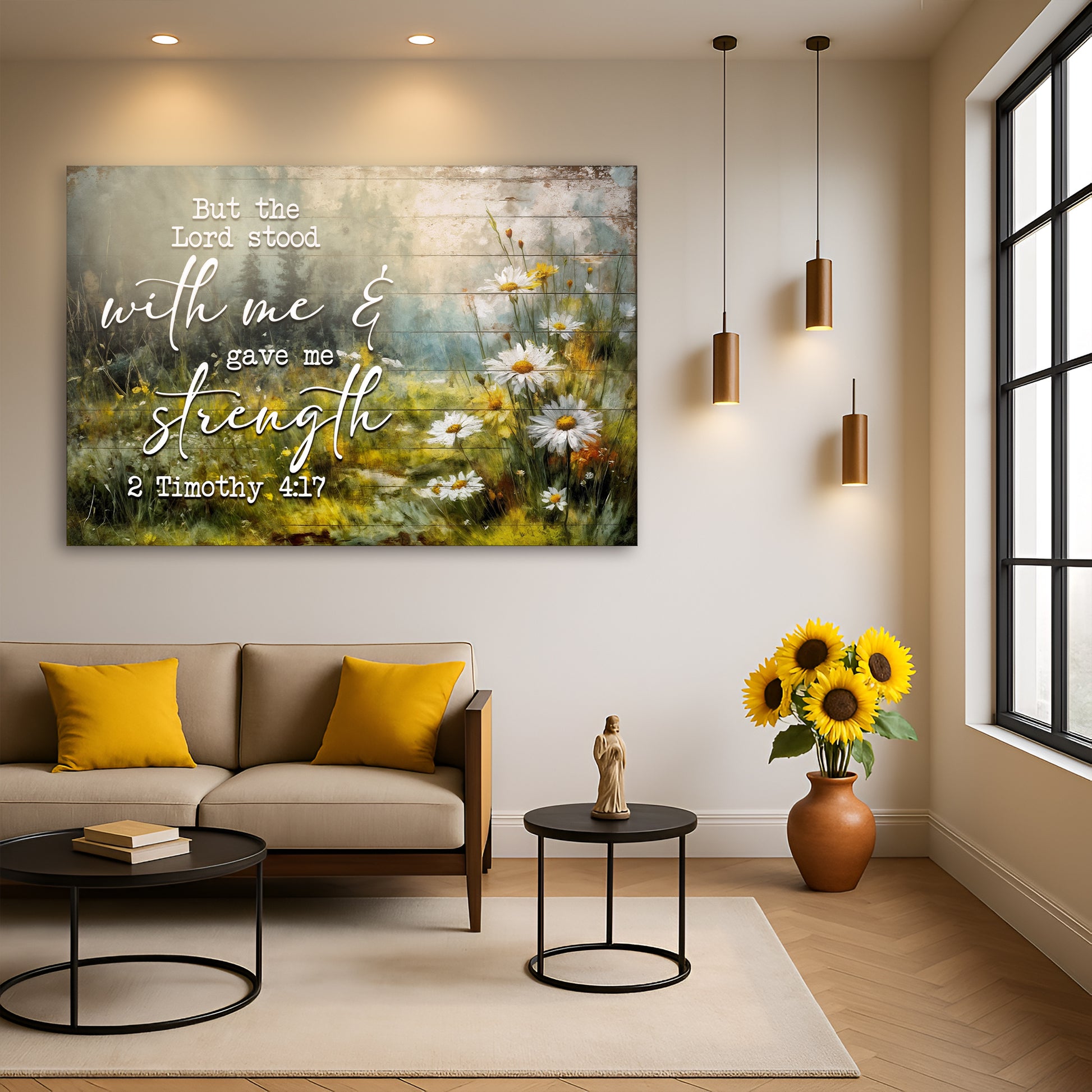 2 Timothy 4:17 - But The Lord Stood With Me Faith Sign