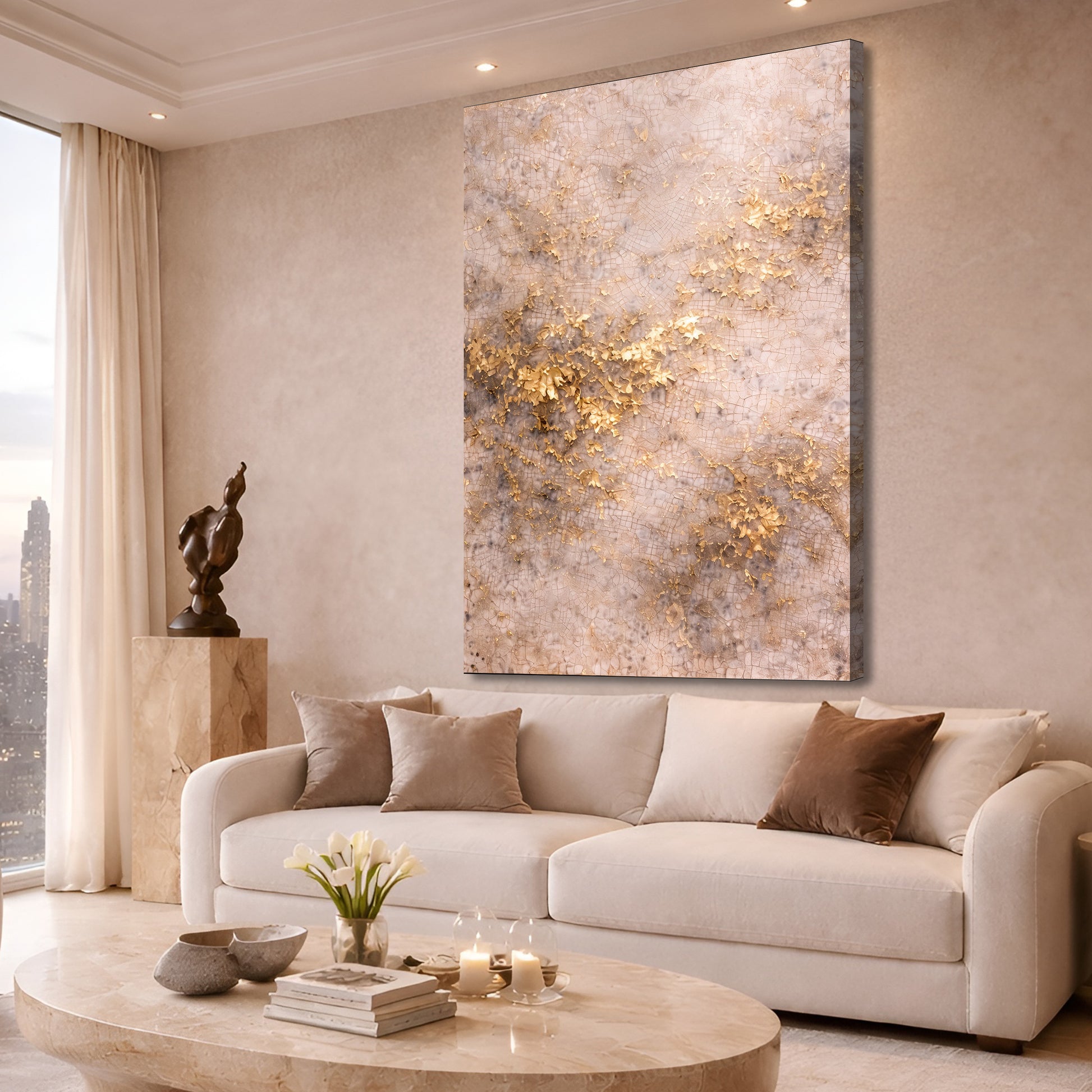 Venetian Plaster Abstract Wall Art