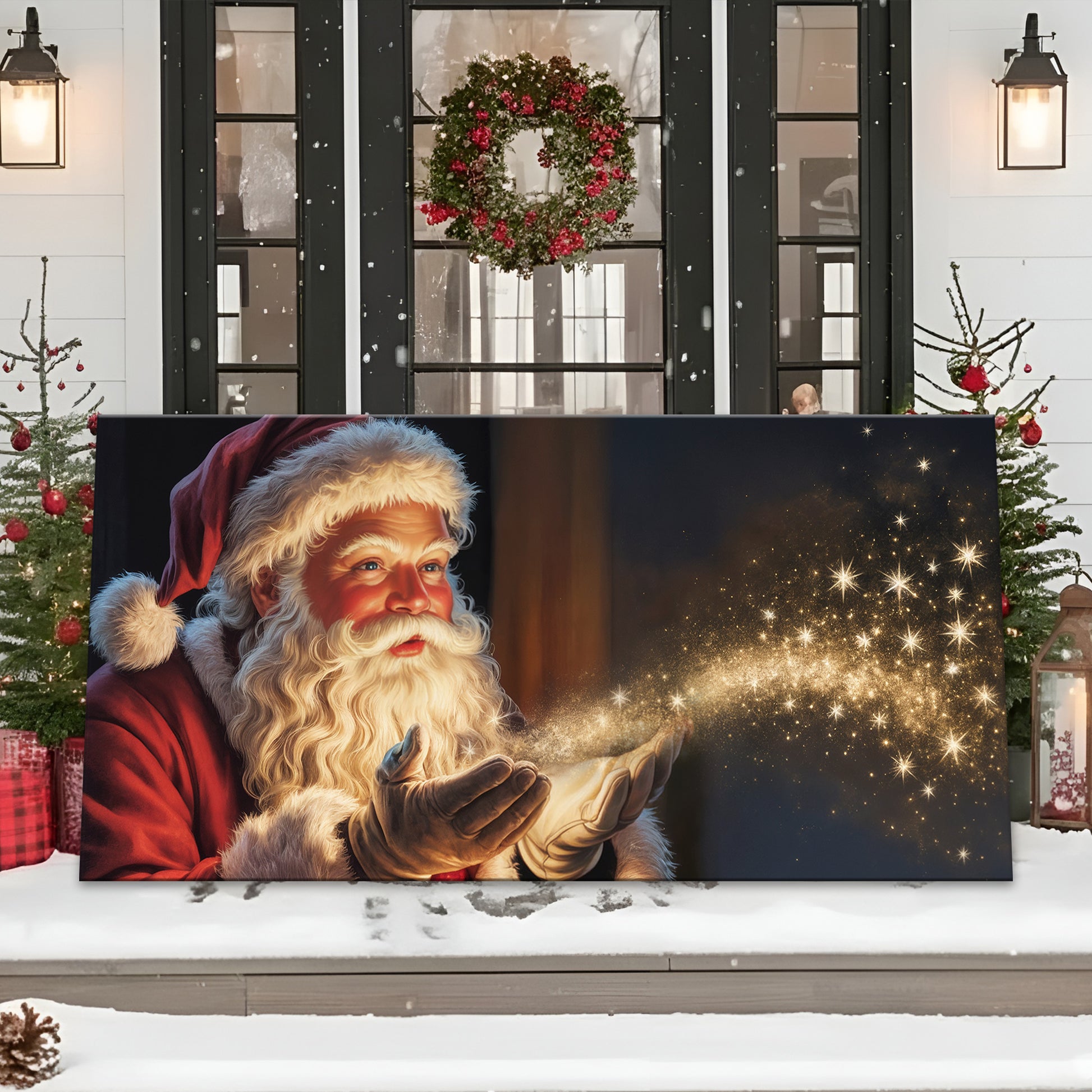 Vintage Santa Claus Christmas Wall Art II