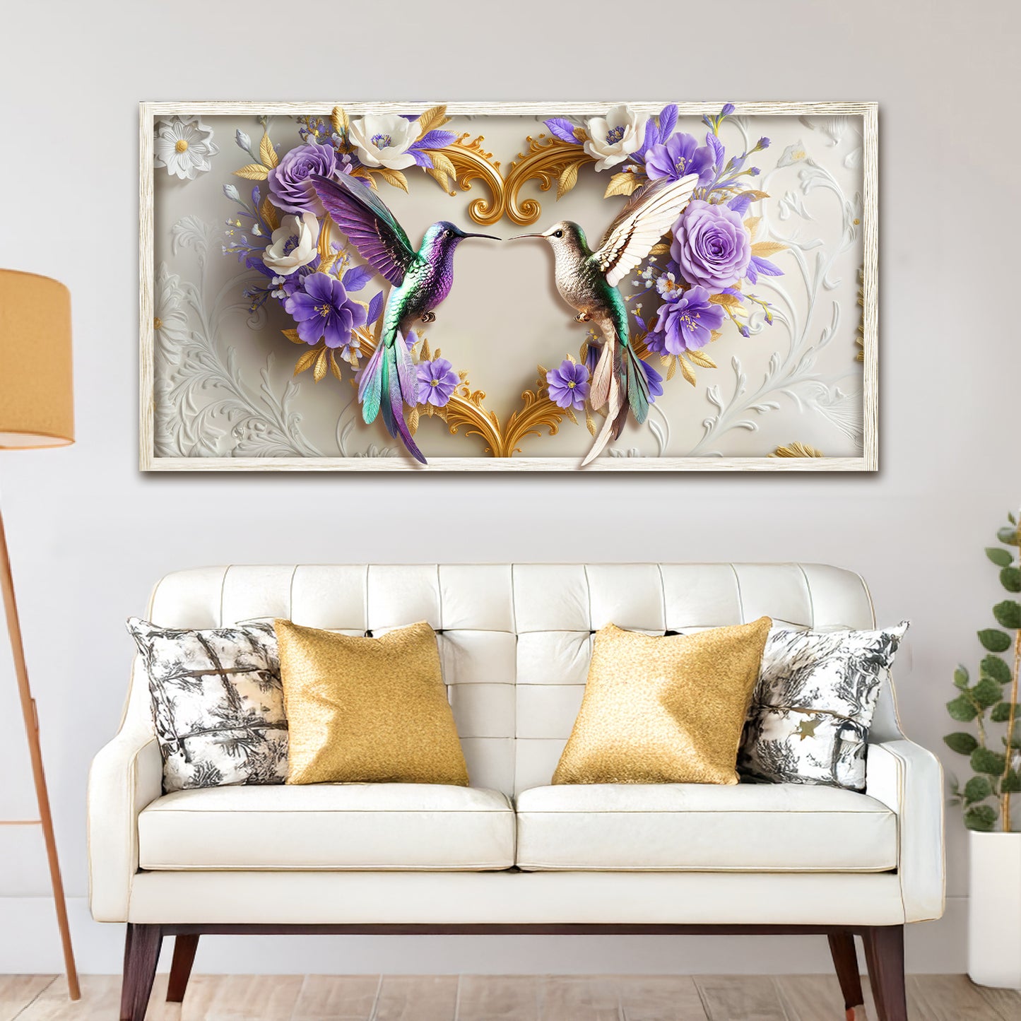 3D Hummingbirds Wall Art III