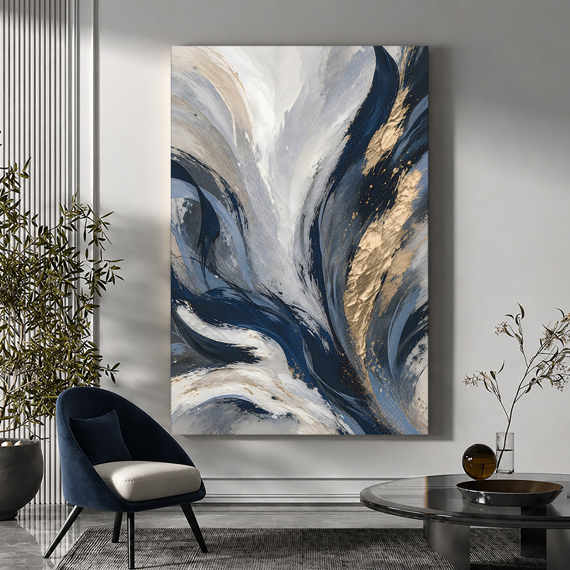 Gilded Indigo Motion
