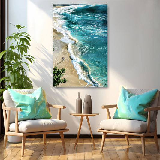 Beachfront Painting Coastal Wall Art II