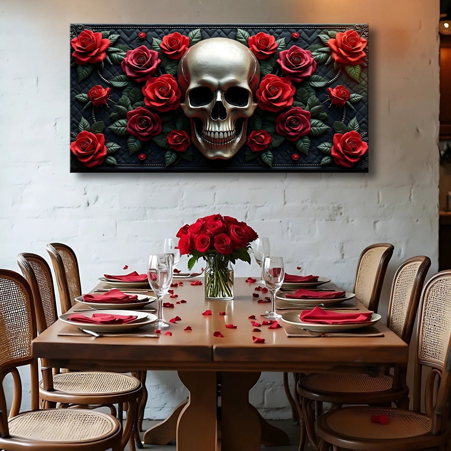 3D Vintage Skull Wall Art V